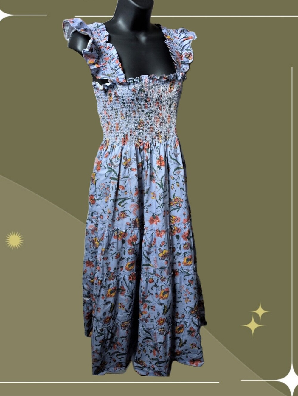 ✨Hill House Home Elise Nap Dress in Thistle Fleur Chintz size L